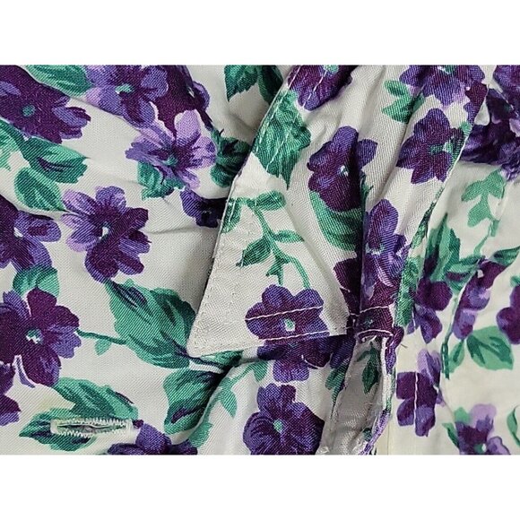 Separate Issue Buttondown Sleeveless Blouse 18W Pocket Back Yoke Shirtail Violet - Picture 3 of 9